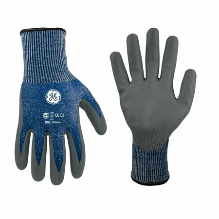 GE Cut Resistant Gloves, 13 GA Blue/Gray, 1 Pair, XL GG208XLC